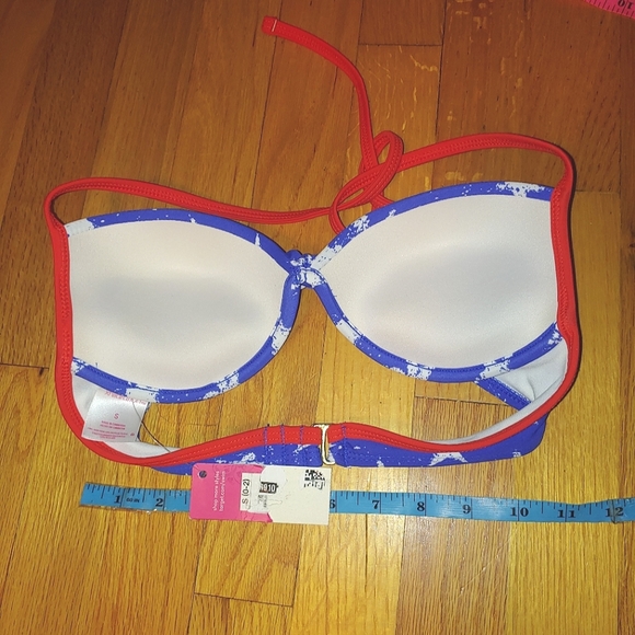 Stars Push-Up Halter Bikini Top Patriotic July 4th Swim Xhilaration SMALL - Picture 10 of 12